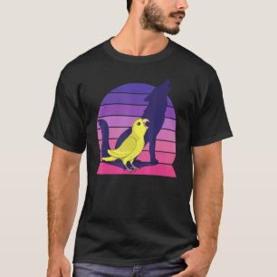 Retro Parrot I Howling Wolf I schreit gelbes Par T-Shirt