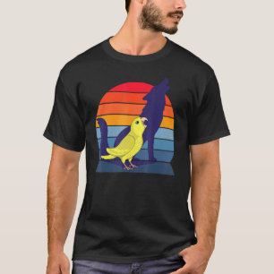 Retro Parrot I Howling Wolf I schreit gelbes Par T-Shirt