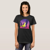Retro Parrot I Howling Wolf I schreit Gelbmond T-Shirt (Vorne ganz)