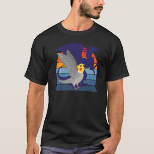 Retro Parrot I Winged Dragon I schreiend Cockatiel T-Shirt