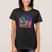 Retro Parrot I Winged Dragon I schreiend Fischer's T-Shirt (Vorderseite)