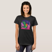 Retro Parrot I Winged Dragon I schreiend Fischer's T-Shirt (Vorne ganz)