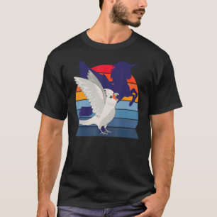 Retro Parrot I Winged Unicorn I schreiend Goffin's T-Shirt