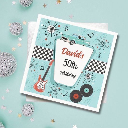 Retro-Party 1950er  Serviette