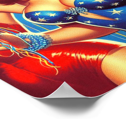 Retro-Party-Buttone Poster (Ecke)