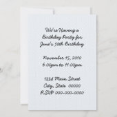 Retro-Party der 50er Jahre Einladung (Rückseite)