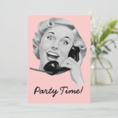 Retro-Party der 50er Jahre Einladung (Stehend Vorderseite)