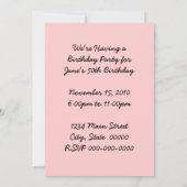 Retro-Party der 50er Jahre Einladung (Rückseite)