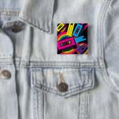 Retro-Party-Design Button (Beispiel)