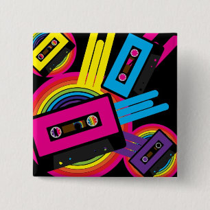 Retro-Party-Design Button