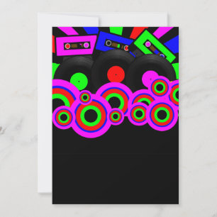 Retro-Party-Design Einladung