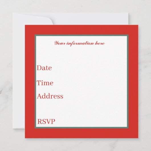 Retro-Party Einladung (Rückseite)