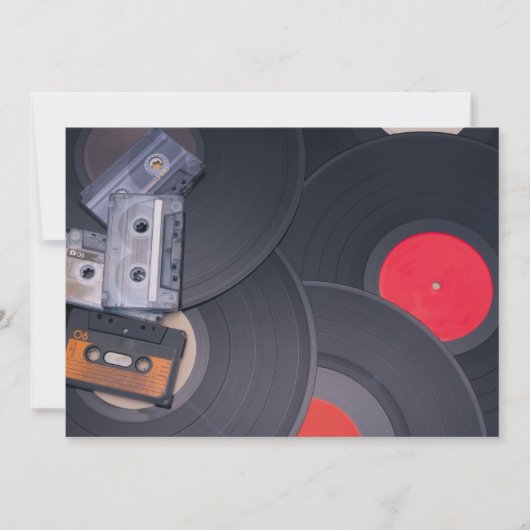 Retro-Party Einladung (Vorderseite)