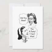 Retro-Party Einladung (Vorderseite)