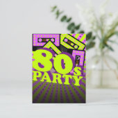 Retro-Party Einladung (Stehend Vorderseite)