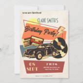 Retro-Party Einladung (Vorderseite)