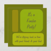 Retro-Party Einladung (Vorne/Hinten)