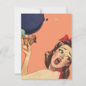 Retro-Party Einladung (Vorderseite)