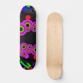 Retro Party-Entwurf Skateboard (Vorderseite)