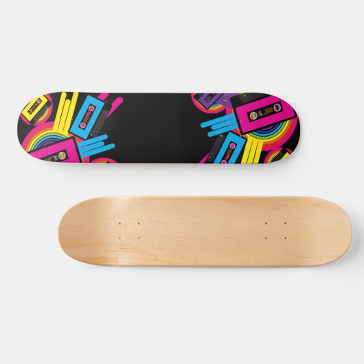 Retro Party-Entwurf Skateboard (Horizontal)
