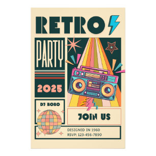 RETRO PARTY FOTODRUCK