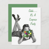 Retro-Party für jede Einladung (Vorne/Hinten)