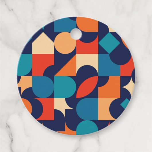 Retro-Party Geschenkanhänger (Vorderseite)