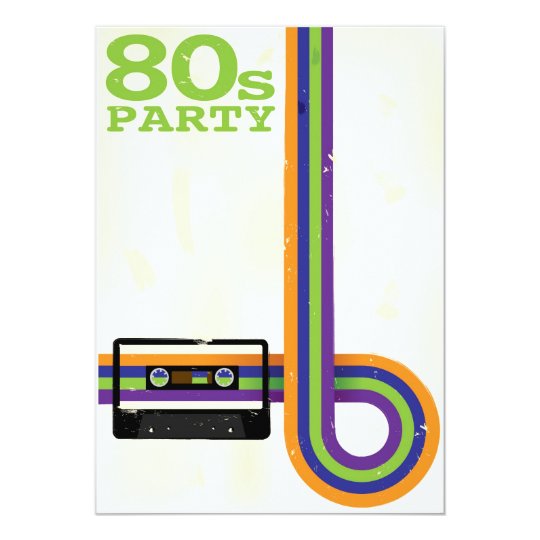 Retro Party Hintergrund Einladung Zazzle De