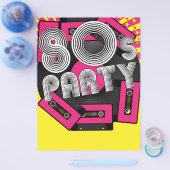 Retro-Party-Hintergrund Flyer (Einzeln)