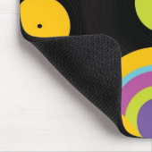 Retro Party-Hintergrund Mousepad (Ecke)