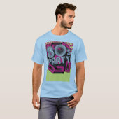 Retro Party-Hintergrund T-Shirt (Vorne ganz)