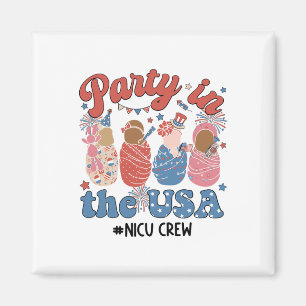 Retro-Party in den USA Nicu Crew 4. Juli Nicu Magnet