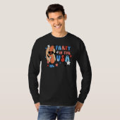 Retro-Party in der US-amerikanischen Hot Dog-Ameri T-Shirt (Vorne ganz)