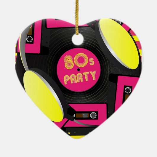 Retro Party Keramik Ornament (Hinten)