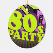 Retro Party Keramikornament (Links)
