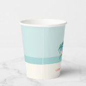 Retro-Party-Papieraufkleber für Surfen Pappbecher (Rechts)