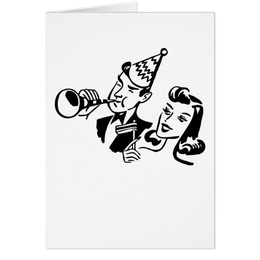 Retro Party People feiern einen Besondere Anlass (Vorne)