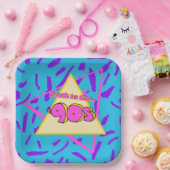 Retro-Party-Platte der 90er Jahre Pappteller (Party)