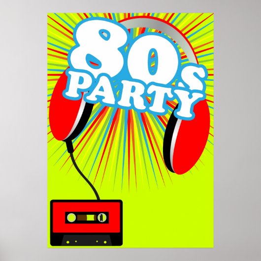 Retro-Party Poster (Vorne)