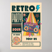 RETRO PARTY POSTER (Vorne)