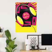 Retro-Party Poster (Heimbüro)
