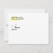 Retro Party Postkarte einladen (Rückseite)