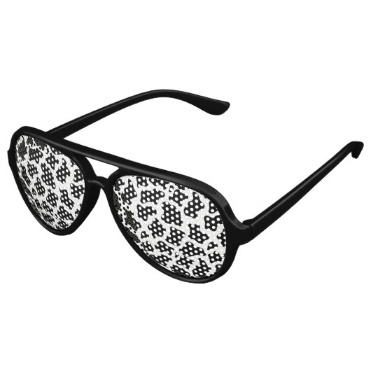 Retro Party Shades Kuh Sonnenbrille (Schrägansicht)