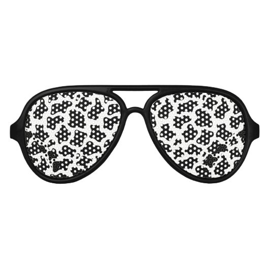Retro Party Shades Kuh Sonnenbrille (Vorderseite)