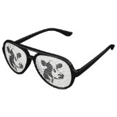 Retro Party Shades Tillamook Kuh Partybrille (Schrägansicht)