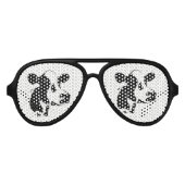 Retro Party Shades Tillamook Kuh Partybrille (Vorderseite)