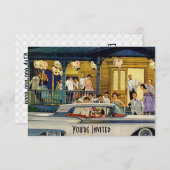 Retro Party Time V2 Einladung (Vorne/Hinten)