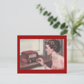 Retro-Party: Zeit- und Musikeinladung Einladung (Stehend Vorderseite)