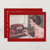 Retro-Party: Zeit- und Musikeinladung Einladung (Vorne/Hinten)