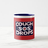 Retro PAS-Husten-Lutschbonbon-Tasse Zweifarbige Tasse (Mittel)